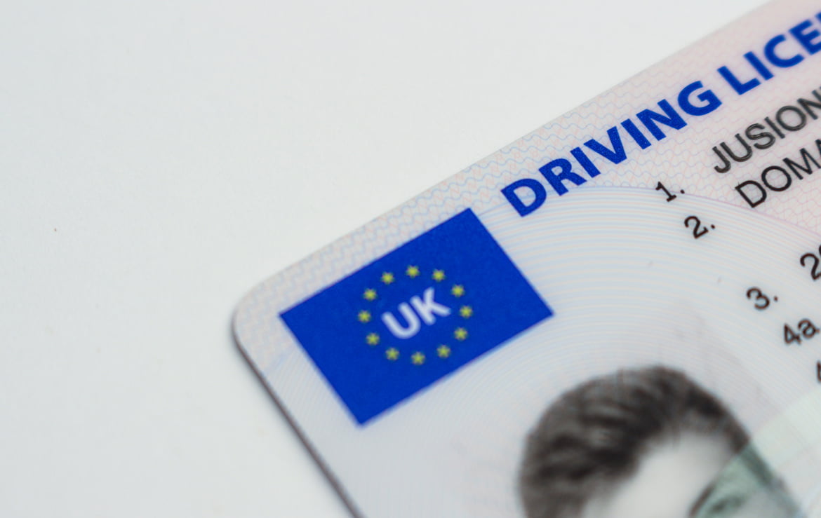 UK provisional driving licence photo card. You'll need this before you can being learning to drive.