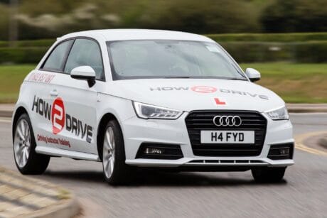 One of our Audi A1 tuition vehicles conducting a lesson in Norwich.