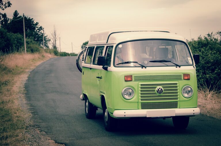 A VW camper -- the perfect vehicle for a road trip!