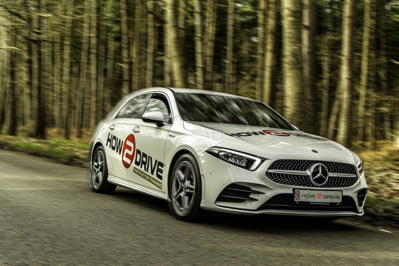 Learn to become an instructor in our Mercedes A Class driving instructor training vehicle.
